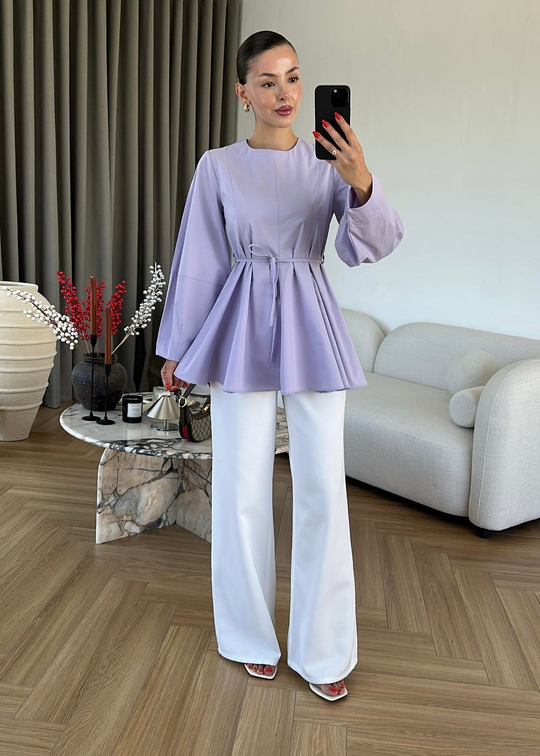 Hydre Poplin Gömlek LİLA