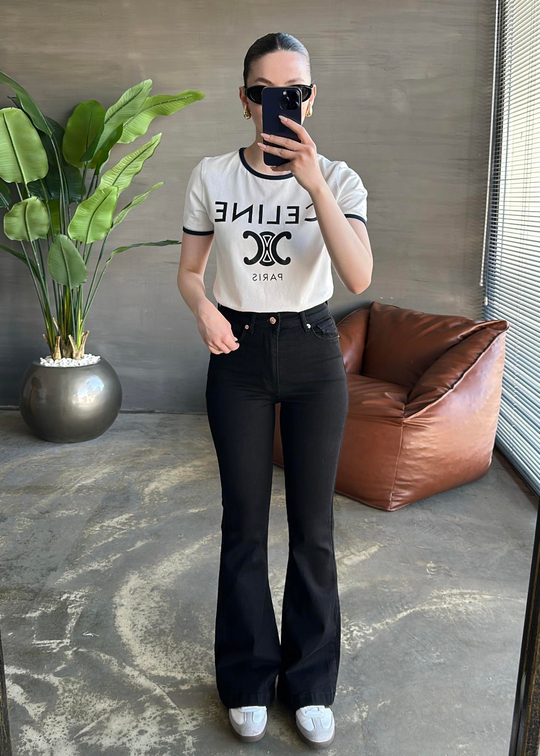 İspanyol Premium Jean SİYAH