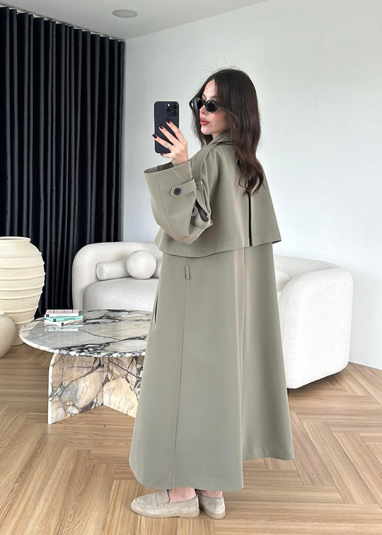 James Premium Oversize Trençkot HAKİ