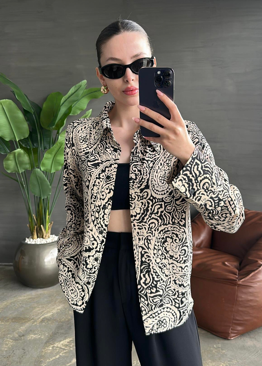 Javanez Batik Premium Gömlek RENKLİ