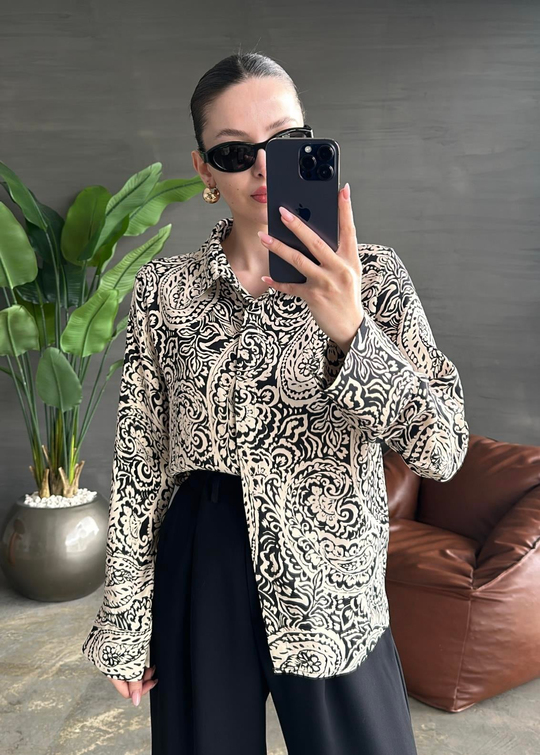 Javanez Batik Premium Gömlek RENKLİ