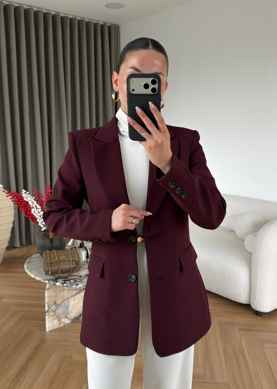 Josef Belden Oturtmalı Blazer MÜRDÜM