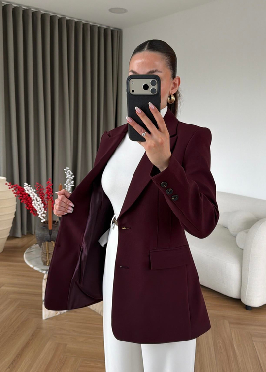 Josef Belden Oturtmalı Blazer MÜRDÜM