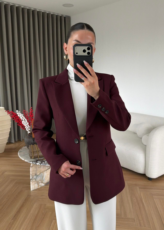 Josef Belden Oturtmalı Blazer MÜRDÜM
