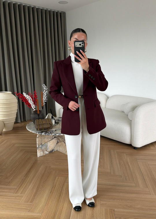 Josef Belden Oturtmalı Blazer MÜRDÜM