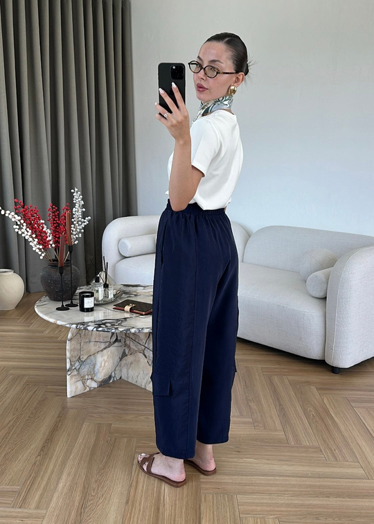 Kargo Cepli Pantolon LACİVERT