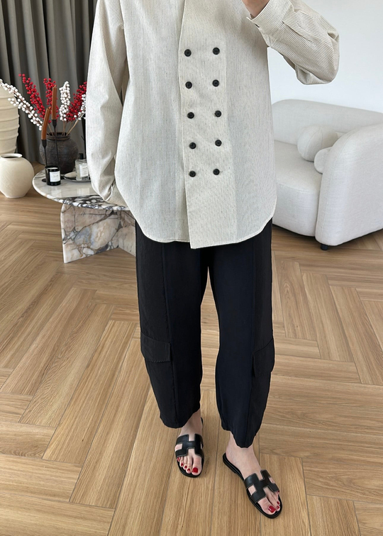 Kargo Cepli Pantolon SİYAH