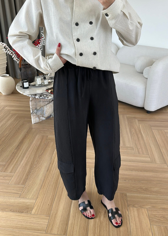Kargo Cepli Pantolon SİYAH