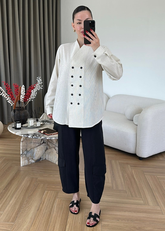 Kargo Cepli Pantolon SİYAH