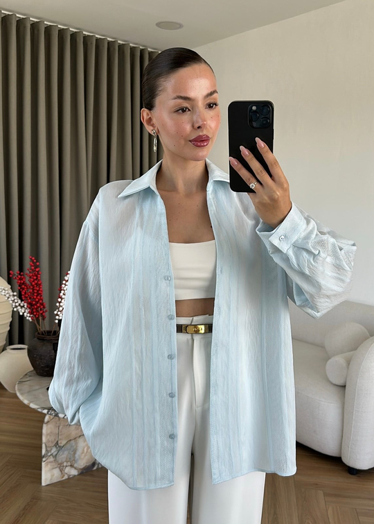 Katerina Rahat Gömlek BEBE MAVİ