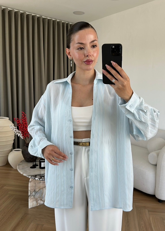 Katerina Rahat Gömlek BEBE MAVİ