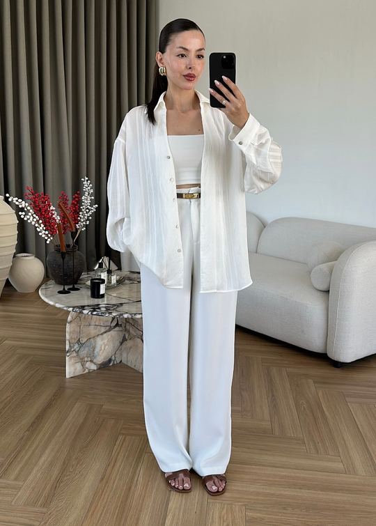 Katerina Rahat Gömlek BEYAZ