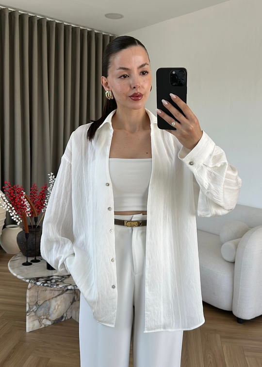 Katerina Rahat Gömlek BEYAZ