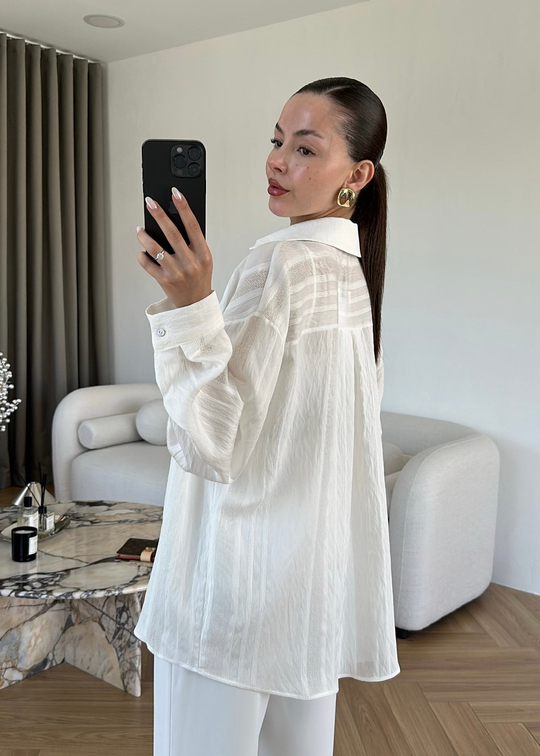 Katerina Rahat Gömlek BEYAZ