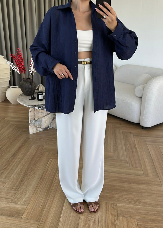 Katerina Rahat Gömlek LACİVERT