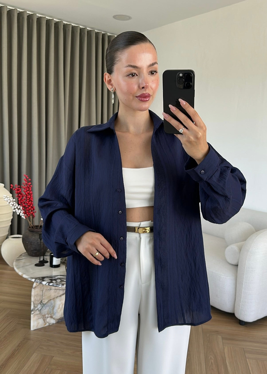 Katerina Rahat Gömlek LACİVERT