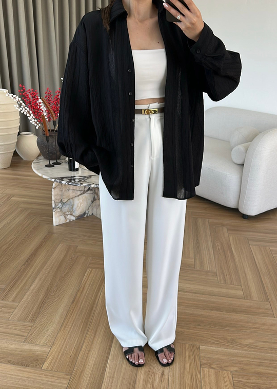 Katerina Rahat Gömlek SİYAH