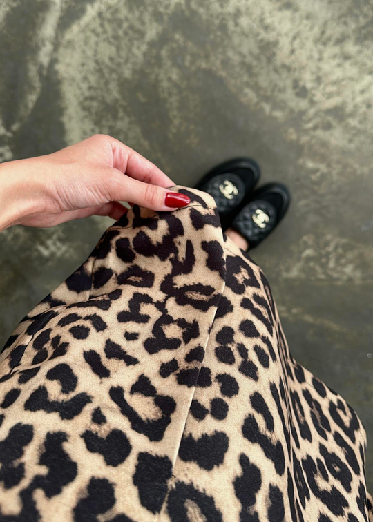 Kemerli Mini Şort Etek LEOPAR