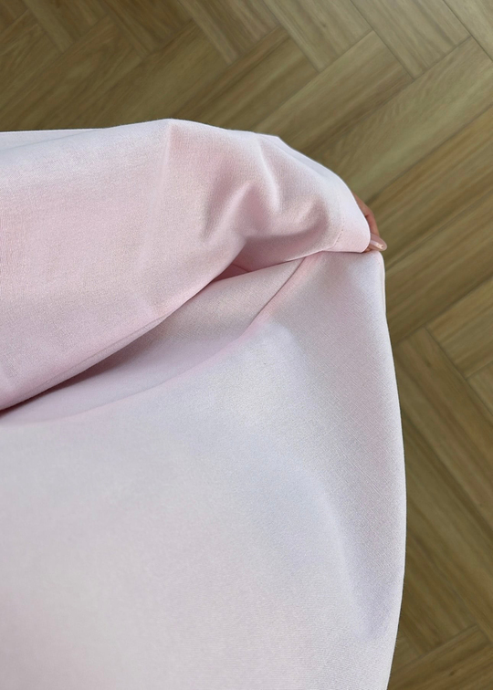 Keten Yırtmaçlı Bluz PEMBE