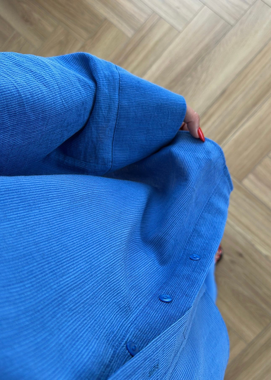 Krinkıl Gömlek Pantolon Takım İNDİGO