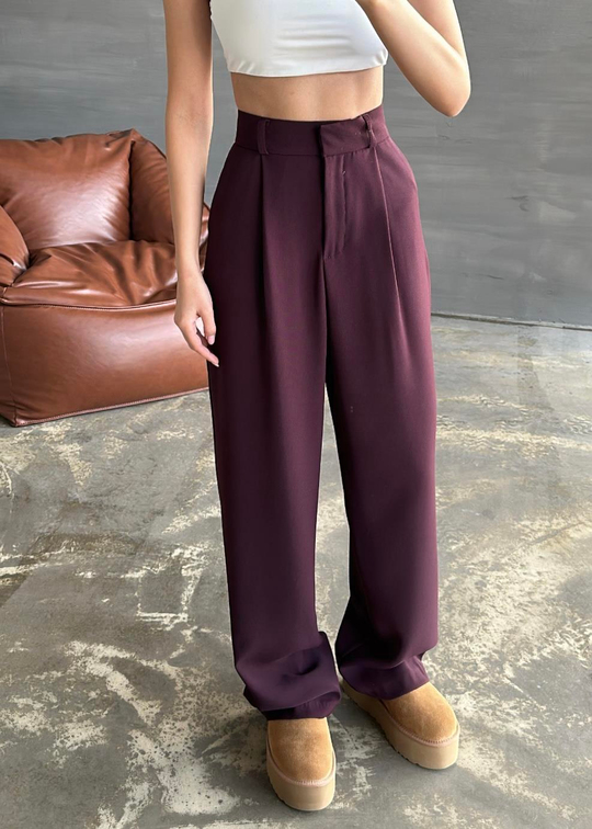 Lara Premium Palazzo Pantolon MÜRDÜM