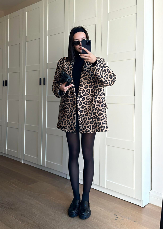 Leopar Oversize Ceket RENKLİ