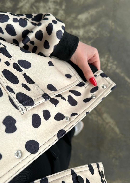 Leopar Premium Bomber Ceket EKRU