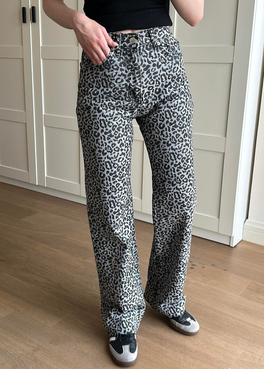 Leopar Wideleg Jean GRİ