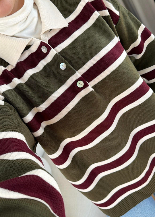 Linea Polo Yaka Kazak HAKİ
