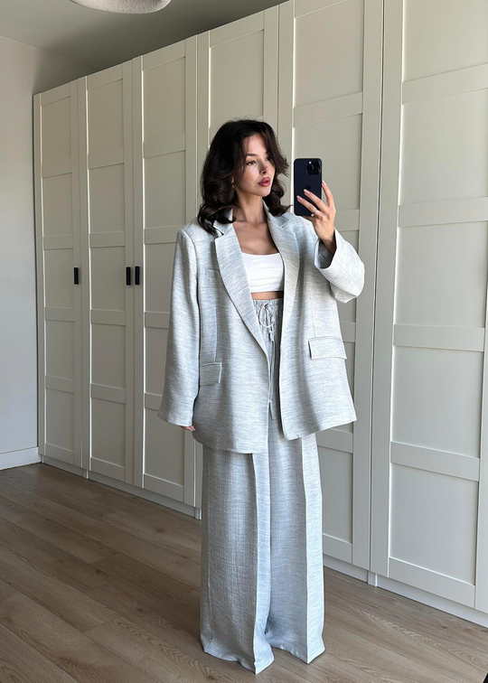 Lola Ceketli Pantolonlu Takım GRİ