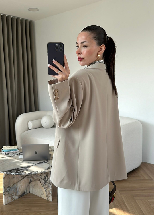 Luba Oversize Ceket TAŞ
