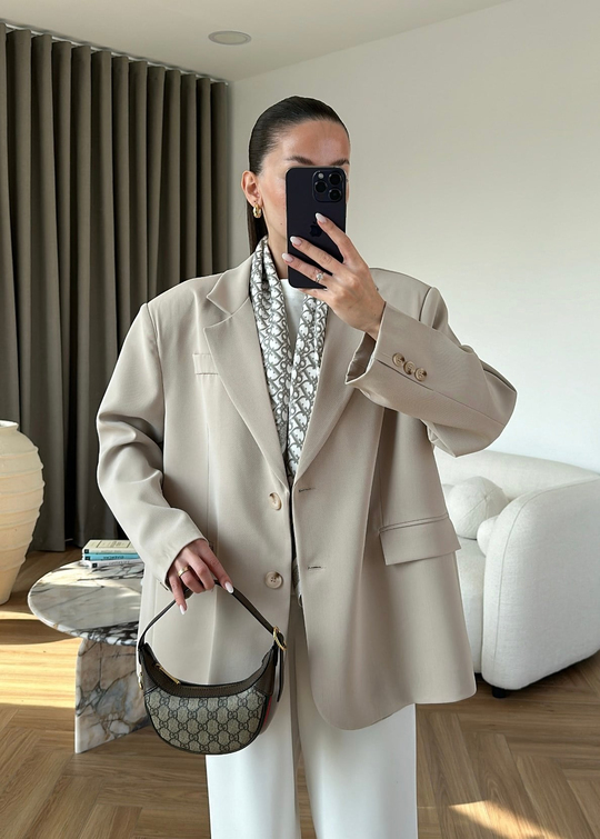 Luba Oversize Ceket TAŞ