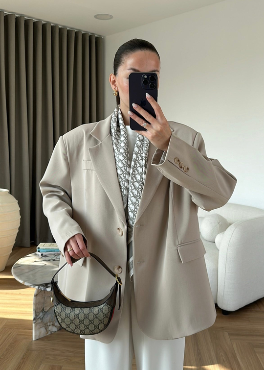 Luba Oversize Ceket TAŞ