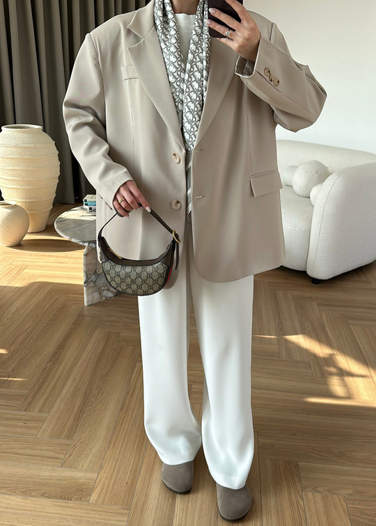 Luba Oversize Ceket TAŞ