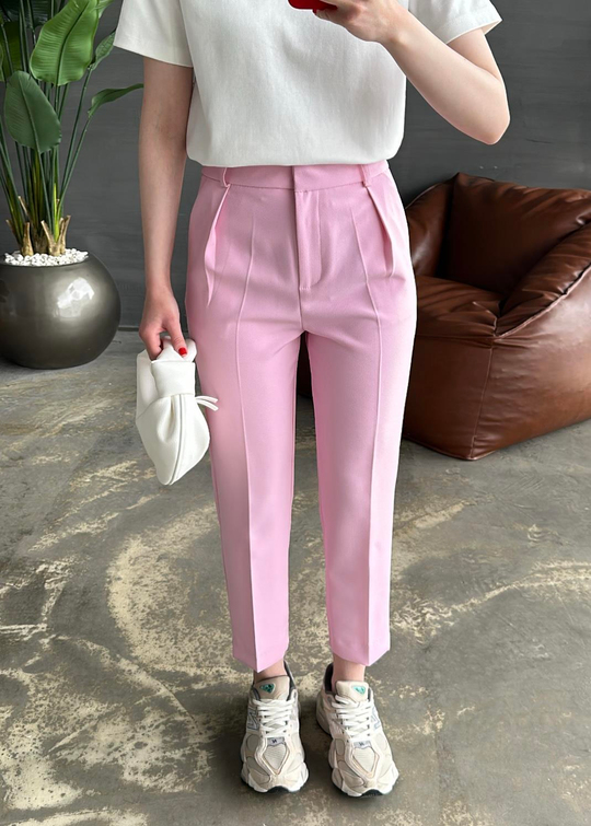 Mary Kalem Pantolon PEMBE