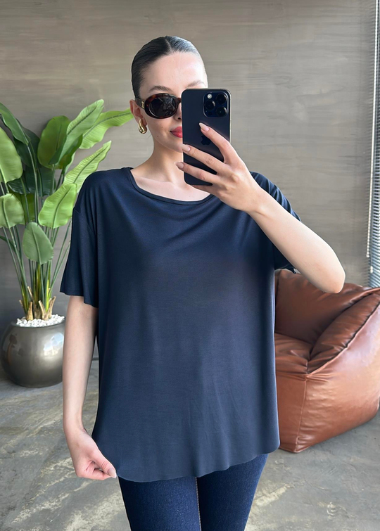 Modal Basic Tişört LACİVERT