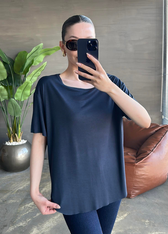 Modal Basic Tişört LACİVERT