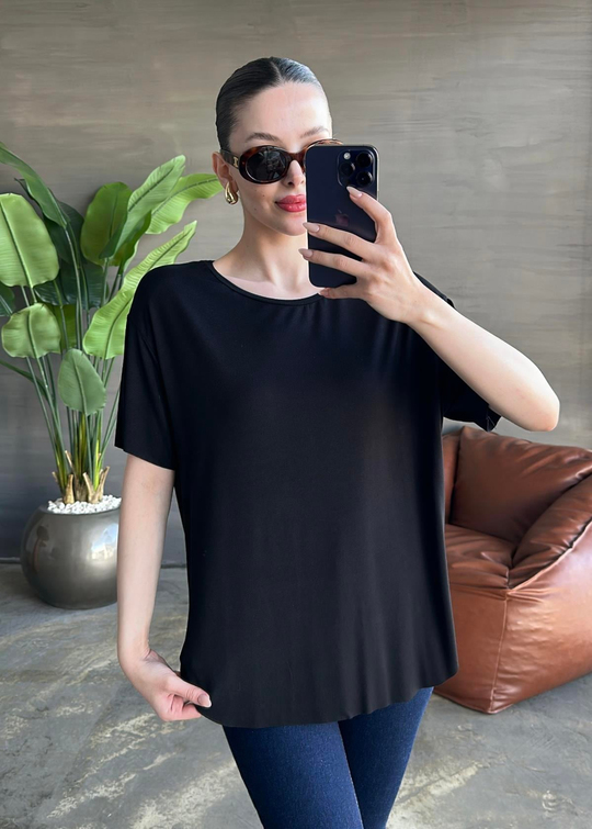 Modal Basic Tişört SİYAH