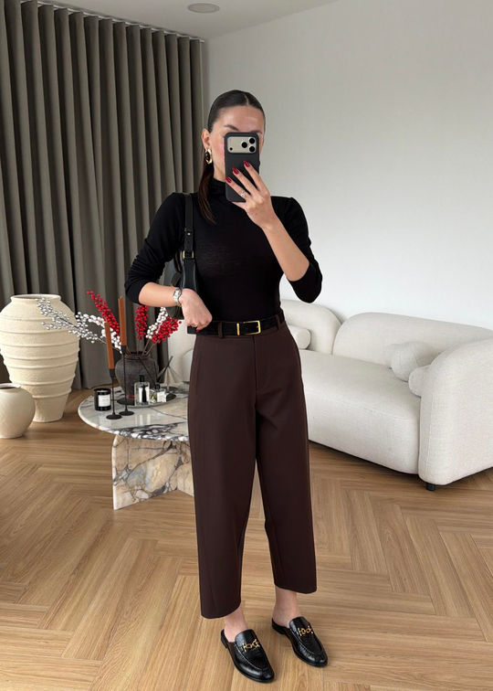 Modern Cut Pantalon ACI KAHVE