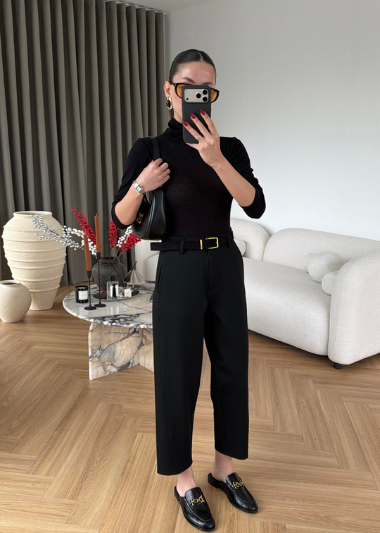 Modern Cut Pantalon SİYAH