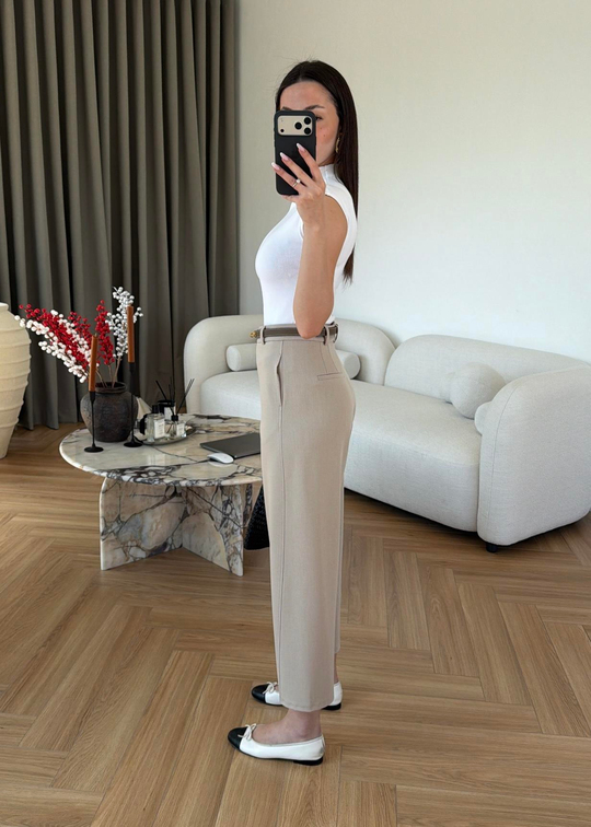 Modern Cut Pantolon BEJ