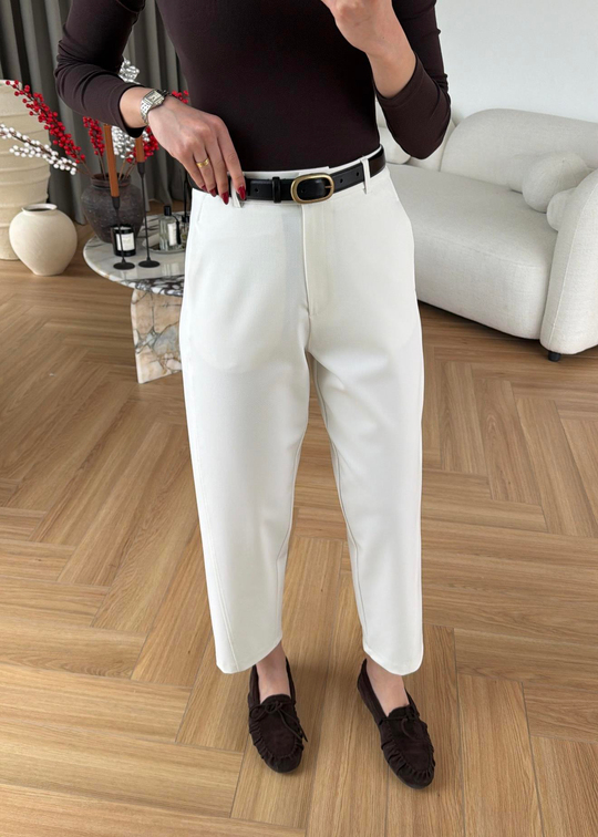 Modern Cut Pantolon EKRU