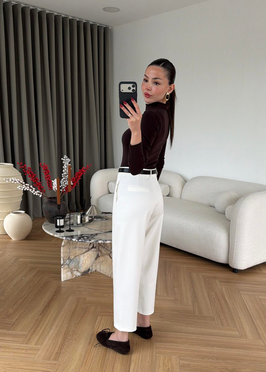 Modern Cut Pantolon EKRU