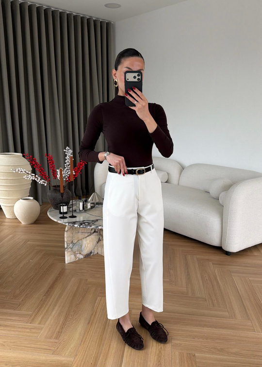 Modern Cut Pantolon EKRU