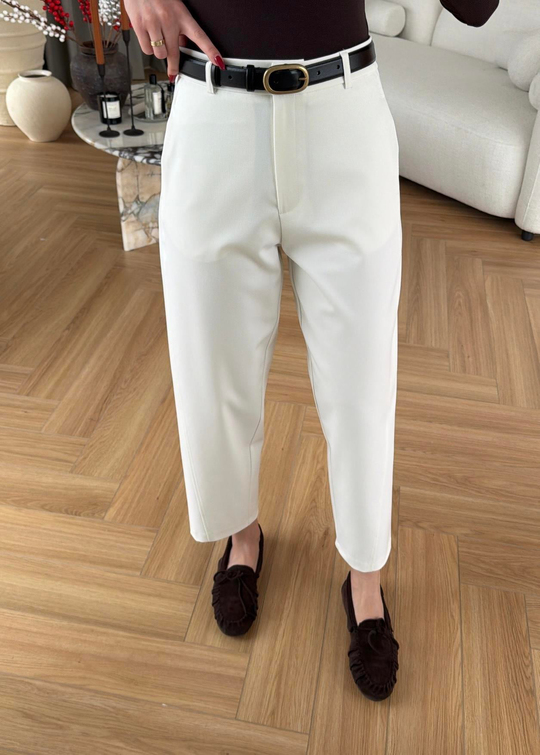Modern Cut Pantolon EKRU