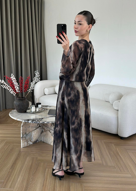 Monica Bağlamalı Elbise RENKLİ