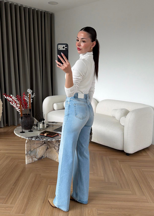 Monoza Düz Paça Jean BUZ MAVİ