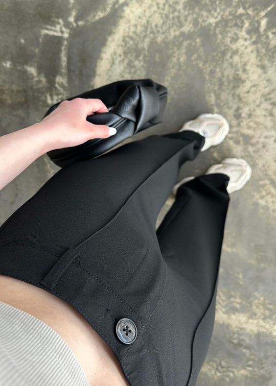 Nervürlü Premium Pantolon SİYAH