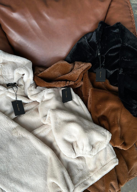 Peluş Sweatshirt SİYAH