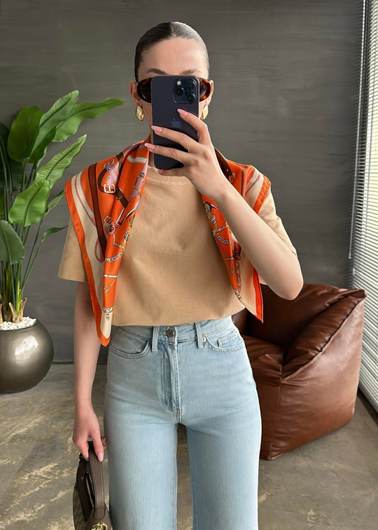 Premium Dilvin Basic Tshirt CAMEL